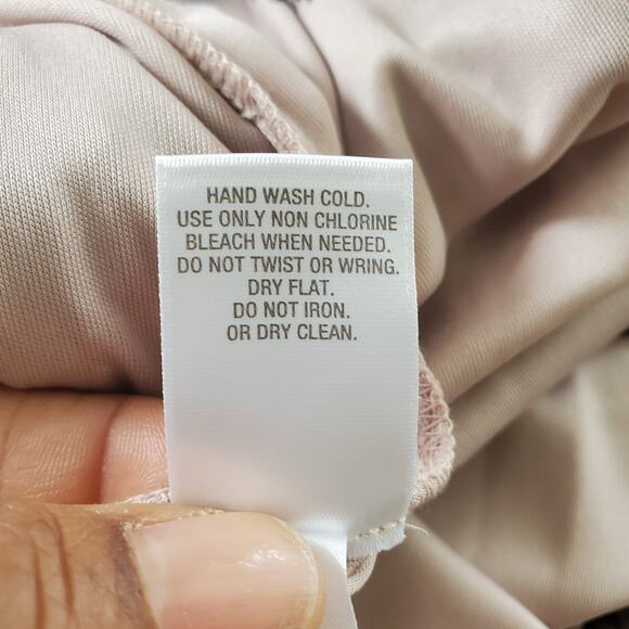 Established 1962 Women's Navy Blue Lace Overlay Shift Dress 12P - Picture 9 of 9